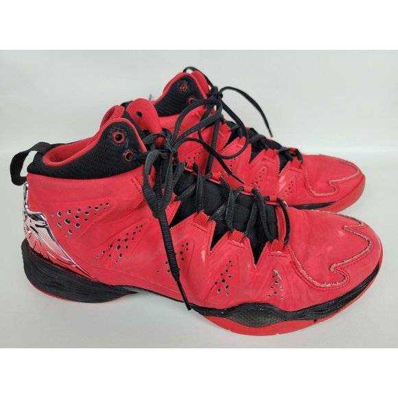 Nike Air Jordan Melo M10 Fire Red 629876-601 US 8.5 - Picture 2 of 9